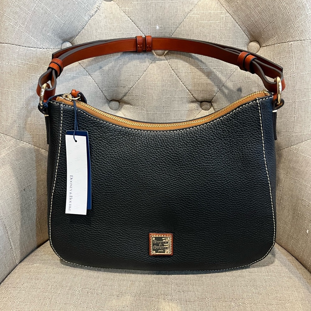 Dooney & Bourke Black Leather Hobo Bag
